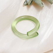 Tortoiseshell Diamond Acrylic Cold Wind Resin Ring