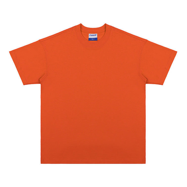 Oversize Loose Cotton Solid Color T-shirt For Men And Women