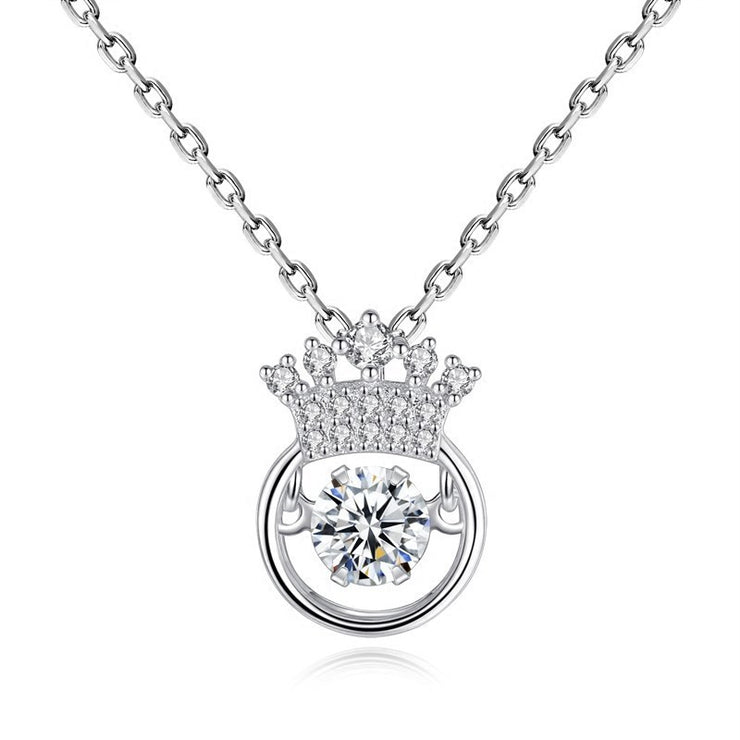 Crown smart Necklace Pendant Heart Pendant Necklace heart one generation wholesale jewelry manufacturers