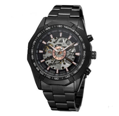 Men's Fashion Leisure Electroplating Tungsten Steel Automatic Mechanical Watches